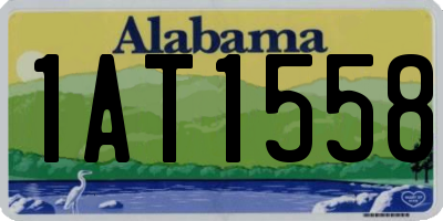 AL license plate 1AT1558