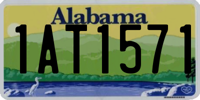 AL license plate 1AT1571