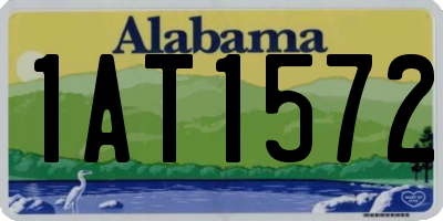 AL license plate 1AT1572