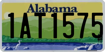 AL license plate 1AT1575