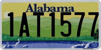AL license plate 1AT1577
