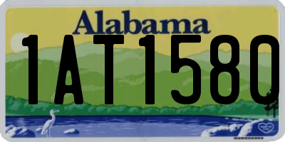 AL license plate 1AT1580