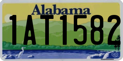 AL license plate 1AT1582