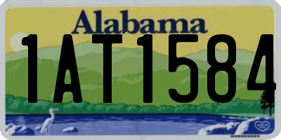AL license plate 1AT1584