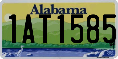 AL license plate 1AT1585