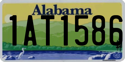 AL license plate 1AT1586