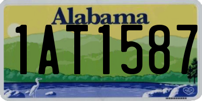 AL license plate 1AT1587