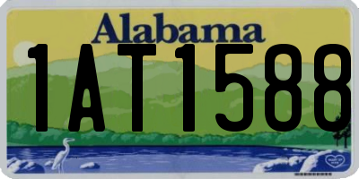 AL license plate 1AT1588