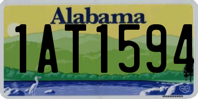 AL license plate 1AT1594