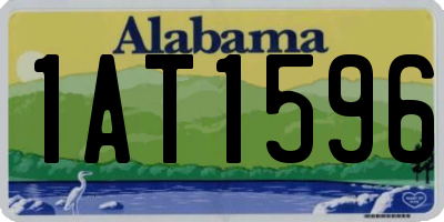 AL license plate 1AT1596