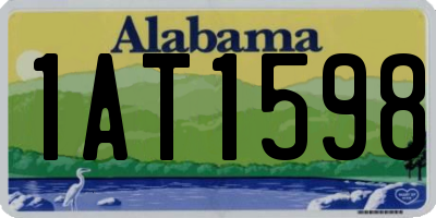 AL license plate 1AT1598