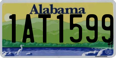 AL license plate 1AT1599