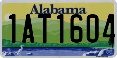 AL license plate 1AT1604