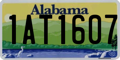 AL license plate 1AT1607