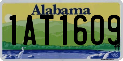 AL license plate 1AT1609