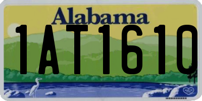 AL license plate 1AT1610
