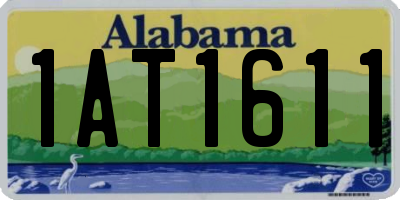 AL license plate 1AT1611