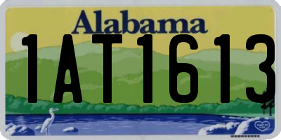 AL license plate 1AT1613