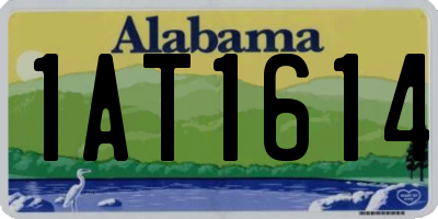 AL license plate 1AT1614