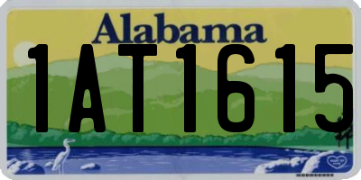 AL license plate 1AT1615