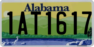 AL license plate 1AT1617