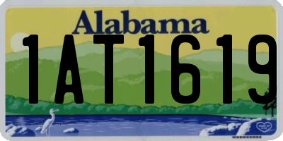 AL license plate 1AT1619