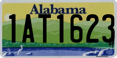 AL license plate 1AT1623