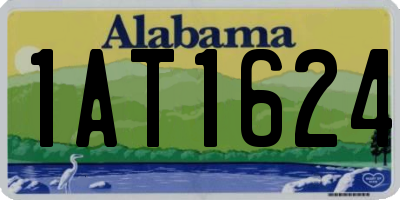 AL license plate 1AT1624