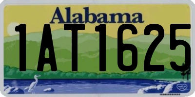AL license plate 1AT1625