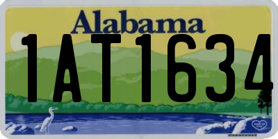 AL license plate 1AT1634