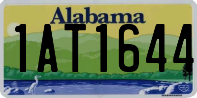 AL license plate 1AT1644