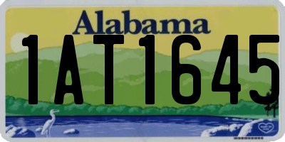 AL license plate 1AT1645