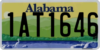 AL license plate 1AT1646