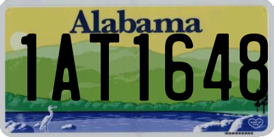 AL license plate 1AT1648