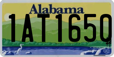 AL license plate 1AT1650