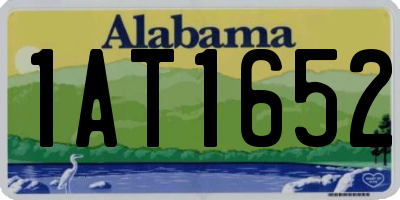 AL license plate 1AT1652