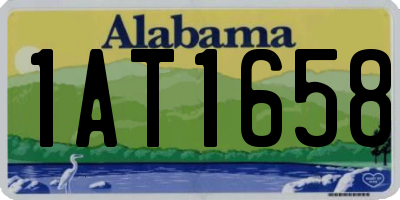 AL license plate 1AT1658