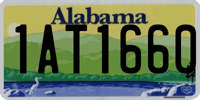AL license plate 1AT1660