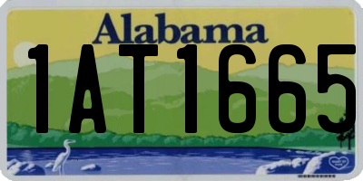 AL license plate 1AT1665