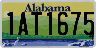 AL license plate 1AT1675