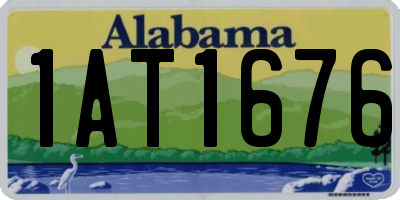 AL license plate 1AT1676