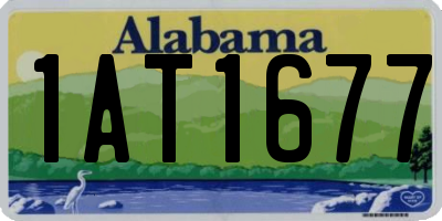 AL license plate 1AT1677