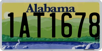 AL license plate 1AT1678