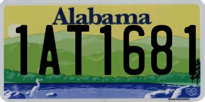 AL license plate 1AT1681