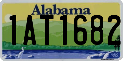 AL license plate 1AT1682