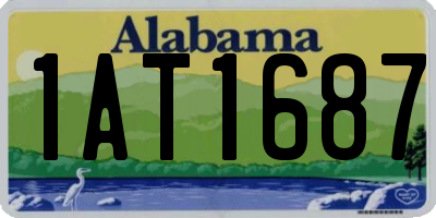 AL license plate 1AT1687