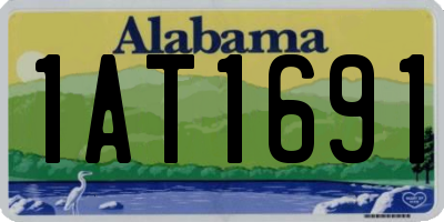AL license plate 1AT1691