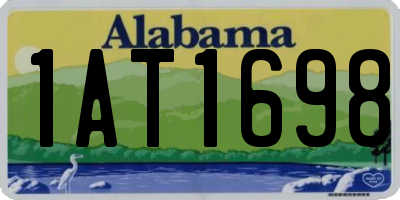 AL license plate 1AT1698