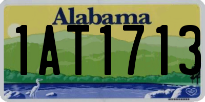 AL license plate 1AT1713