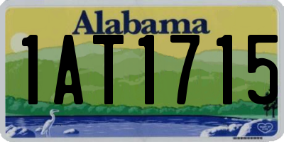 AL license plate 1AT1715